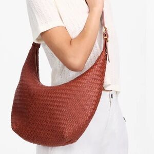 Madewell Woven Crossbody Bag Dusty Redwood